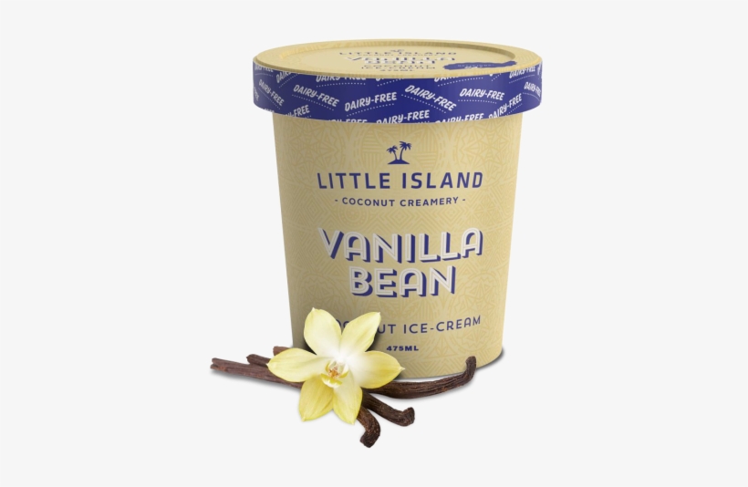 Little Island Vanilla Bean Iced Coconut Cream Dessert - Island, transparent png download