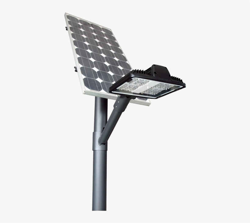 Lampadaire Solaire Pour Éclairage Public D'une Hauteur - Poste De Luz Solar, transparent png download