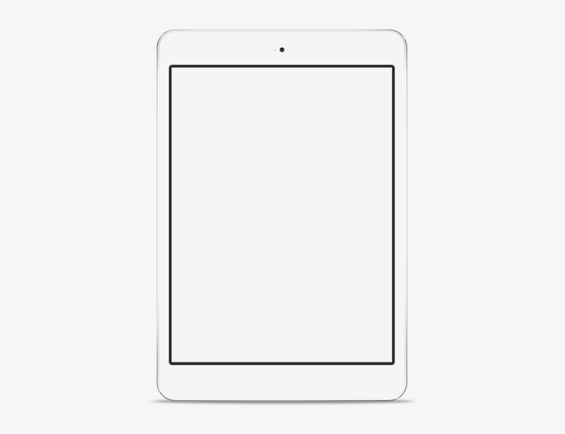 Ipad-white - Colorfulness, transparent png download