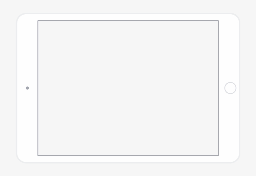 Download Ipadwhite White Ipad Frame Png Transparent PNG Download