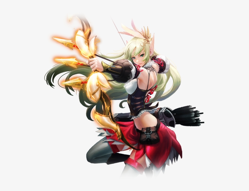 Firing Deadly High-speed Arrows, She Protects Her New - Echo Of Soul Png, transparent png download