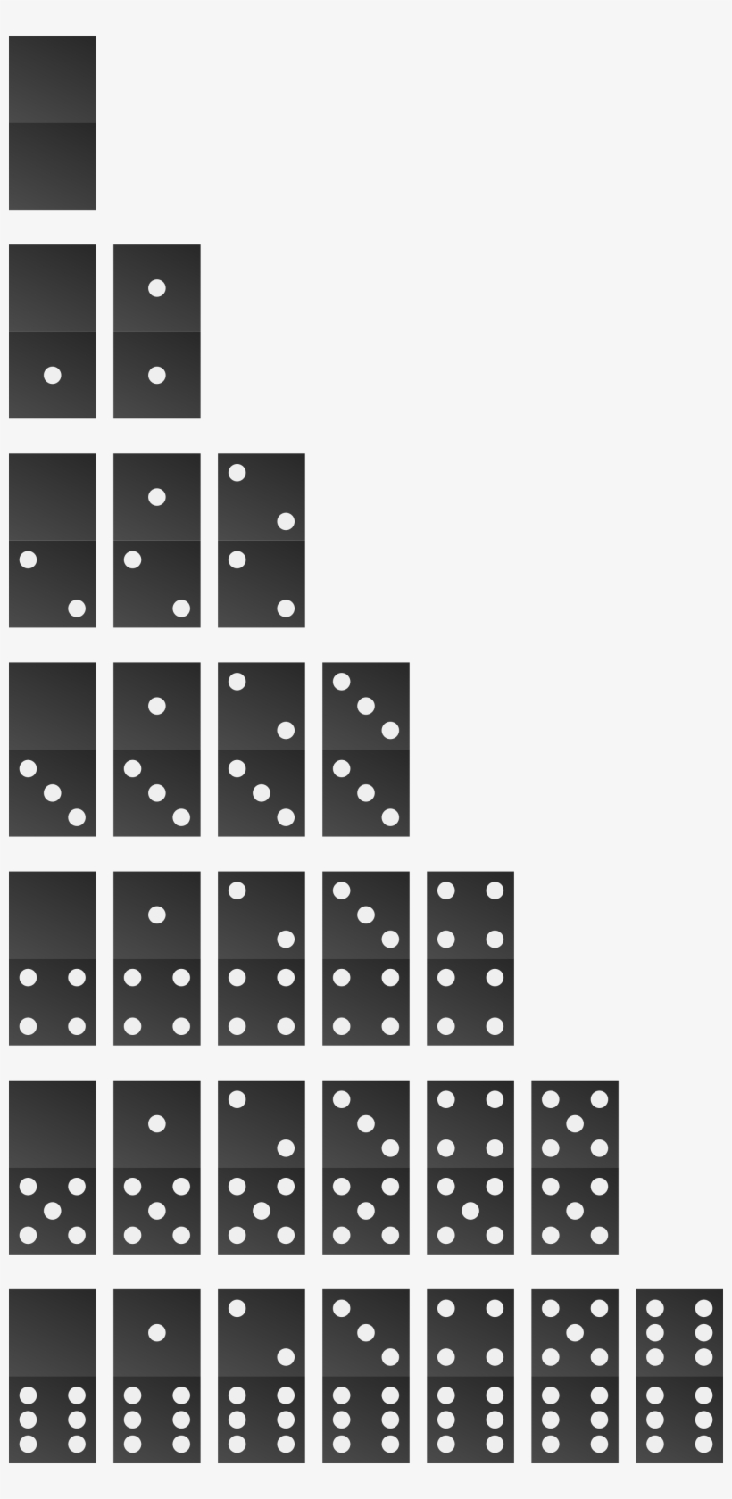 Domino Matrix - Cuantas Fichas De Domino Hay, transparent png download