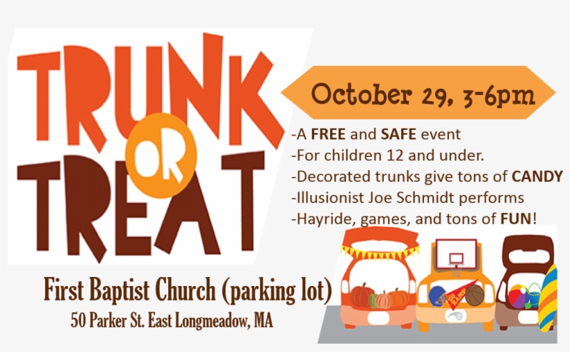 29 Oct Trunk Or Treat - Trunk Or Treat Graphic, transparent png download