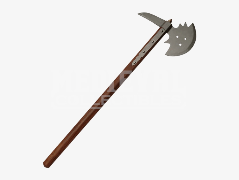 Long Medieval Battle Axe - Medieval Axe, transparent png download