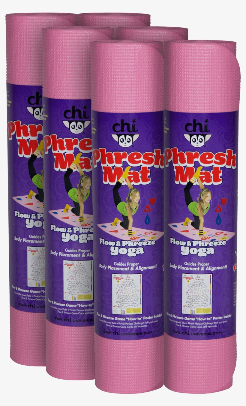 Chi Yoga Education Bundle 6 Pack Pink Kids Yoga Mat - Exercise Mat, transparent png download