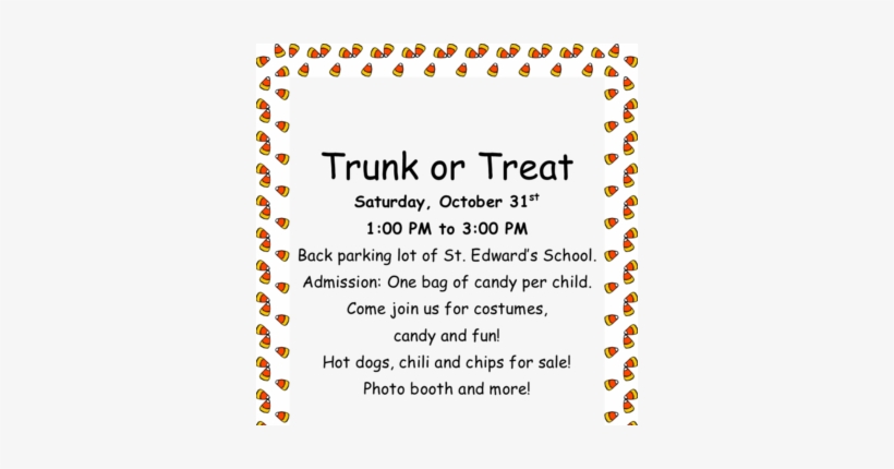 Trunk Or Treat - Invitation To Network Event, transparent png download