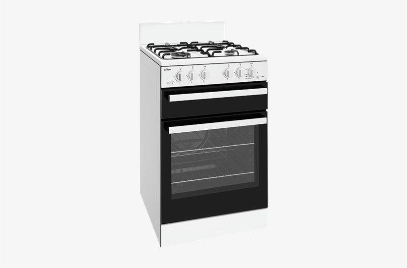 54cm White Freestanding Cooker - Chef Cfg503wblp Gas Upright Stove, transparent png download