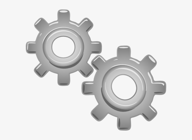 Gears Motion Motor - Engine Parts Clip Art, transparent png download