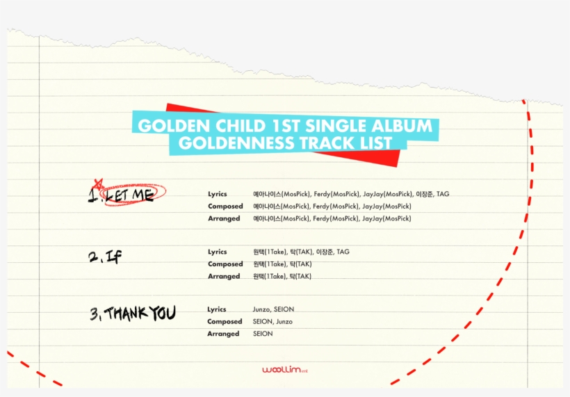 Golden Child Goldenness Track List - Golden Child Goldenness Tracklist, transparent png download