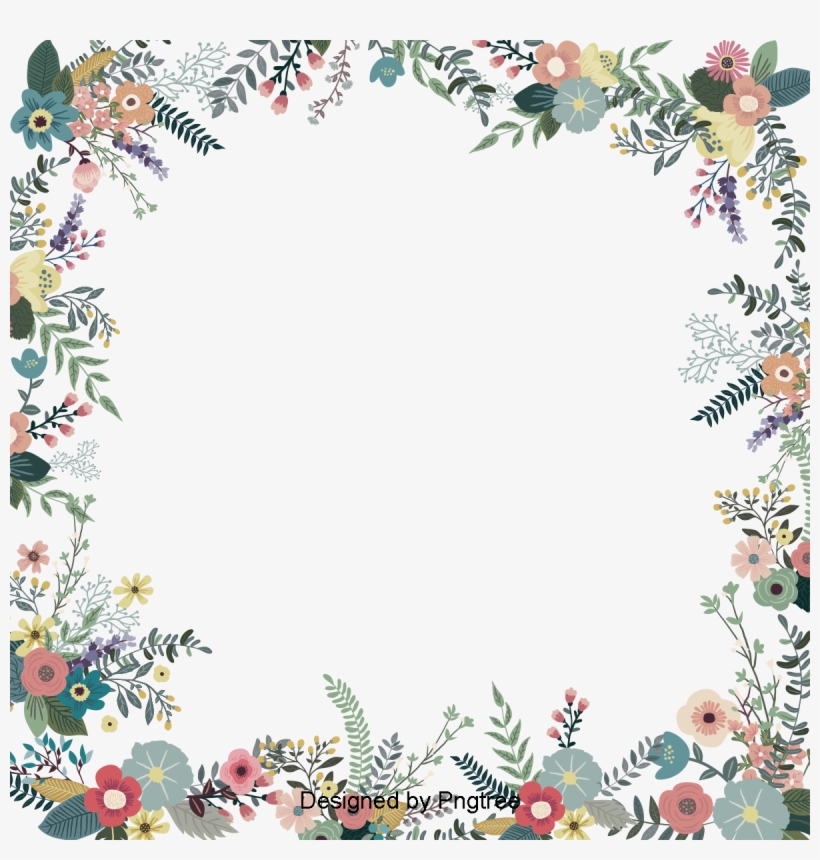 Vector Flowers Invitations, Invitation, Wedding, Wedding - Picture Frame, transparent png download