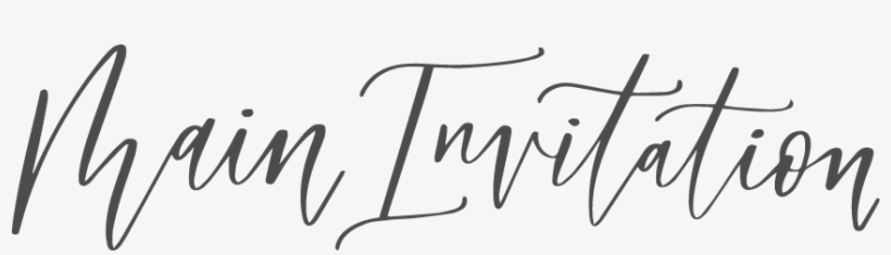 Main Invitation Title-01 - Portable Network Graphics, transparent png download