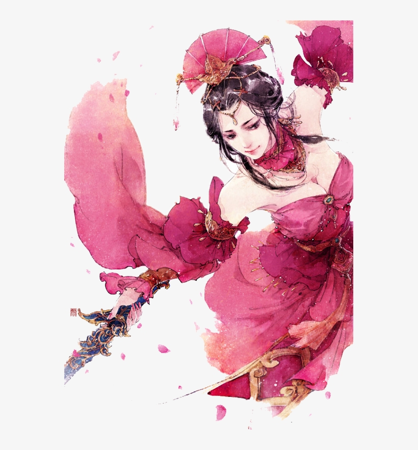 Tradtional Chinese Painting - Y Xuy Ngũ Nguyệt Thất Tú, transparent png download