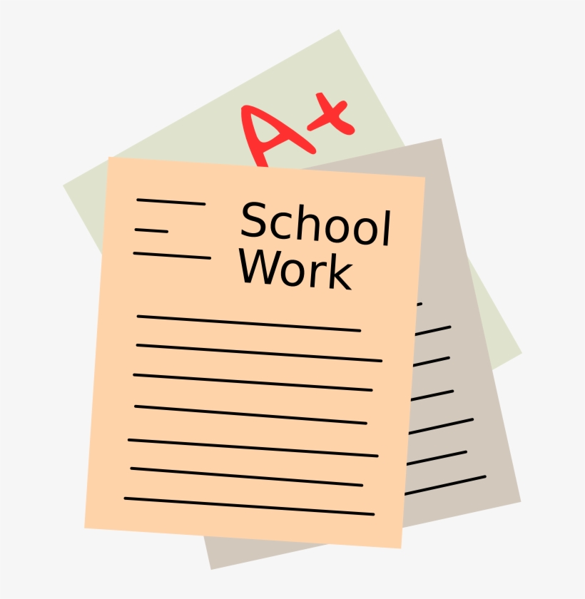 28 Collection Of School Work Clipart - School Work Clipart, transparent png download