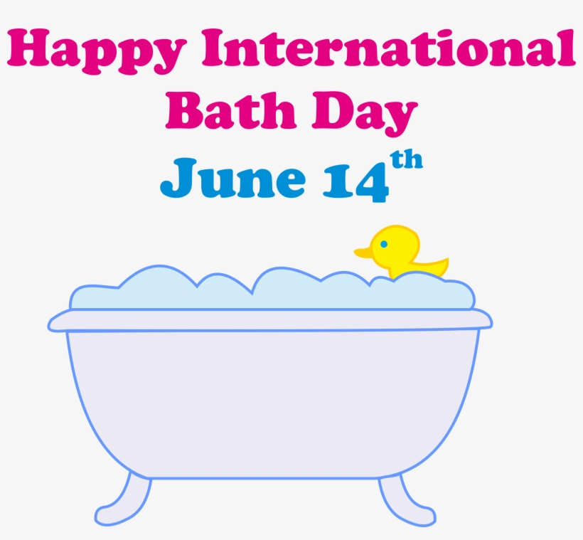 International Bath Day June 14, transparent png download