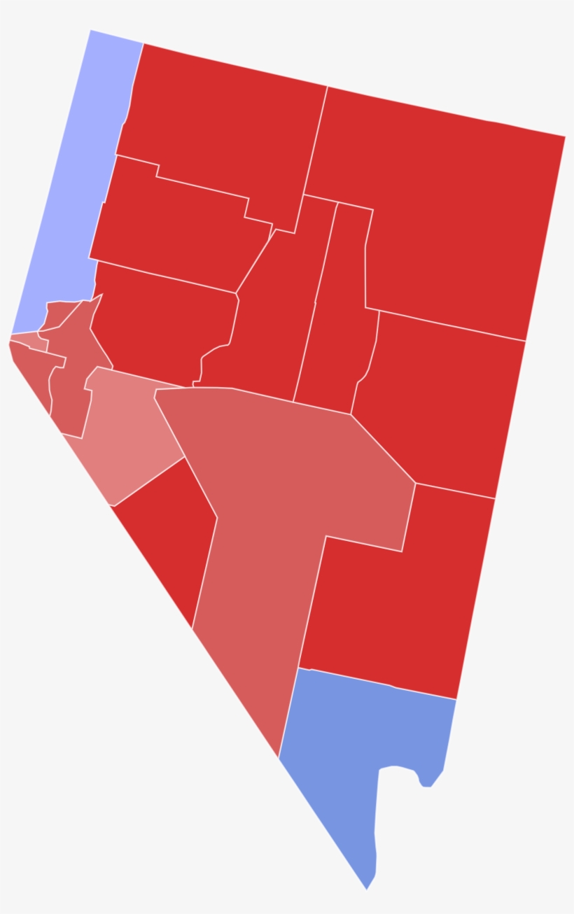 Nevada Senate Election Results By County, 2018 - Graphic Design, transparent png download