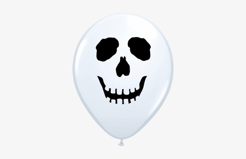5" Skull Face Balloons All American Balloons - Face On Balloon, transparent png download
