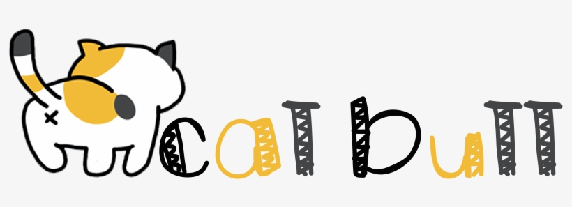 Catbuttbanner - Cat, transparent png download