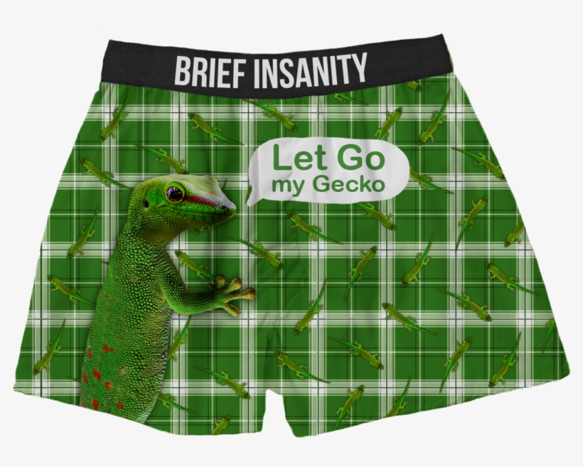 Gecko Boxer Shorts Let Go My Gecko - Boxer Shorts, transparent png download