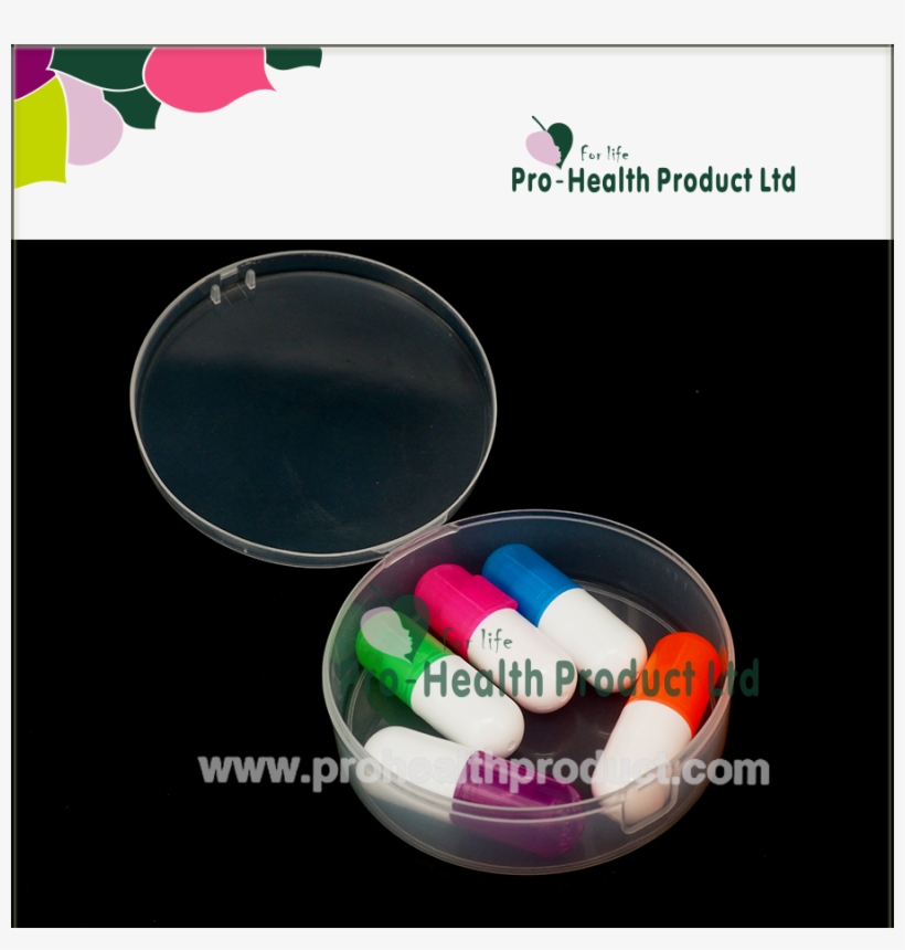 Ph01-053c 1 Compartments 88mm X 27mm Circle Transparent - Container, transparent png download