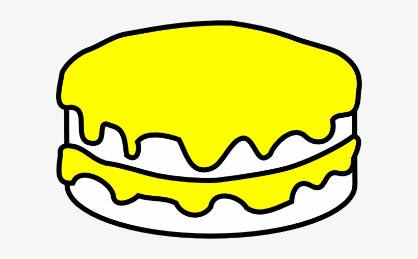 Yellow And Vanilla Cake Clip Art - Birthday Cake Clipart, transparent png download