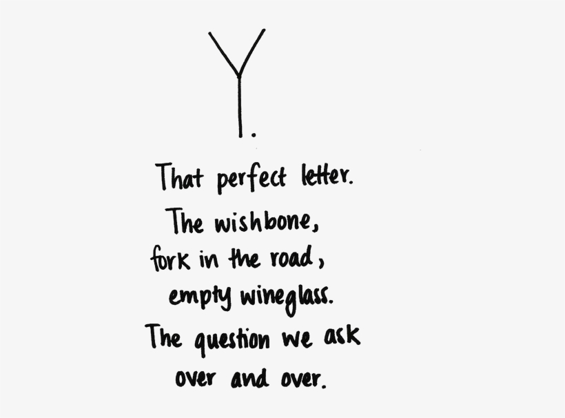Text Transparent Transparency Transparent Blog Transparent - Y The Perfect Letter The Wishbone Fork, transparent png download