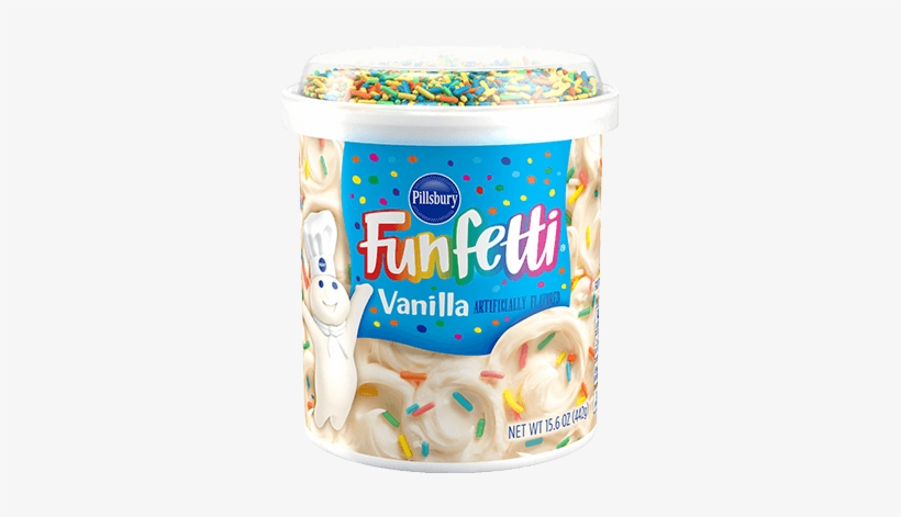 Funfetti® Vanilla Flavored Frosting - Pillsbury Funfetti Vanilla Frosting, transparent png download