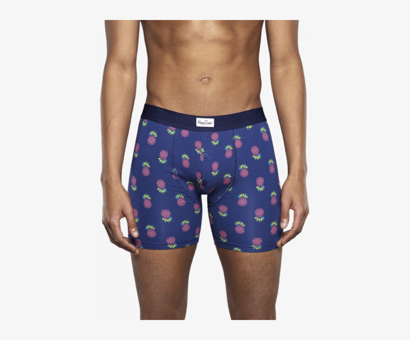 Happy Socks Pineapple Trunk Blue Pattern Large * Actie, transparent png download