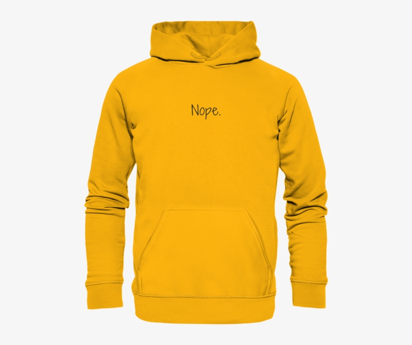 Minimalhype Hoodies Gold / S Nope - Hoodie, transparent png download