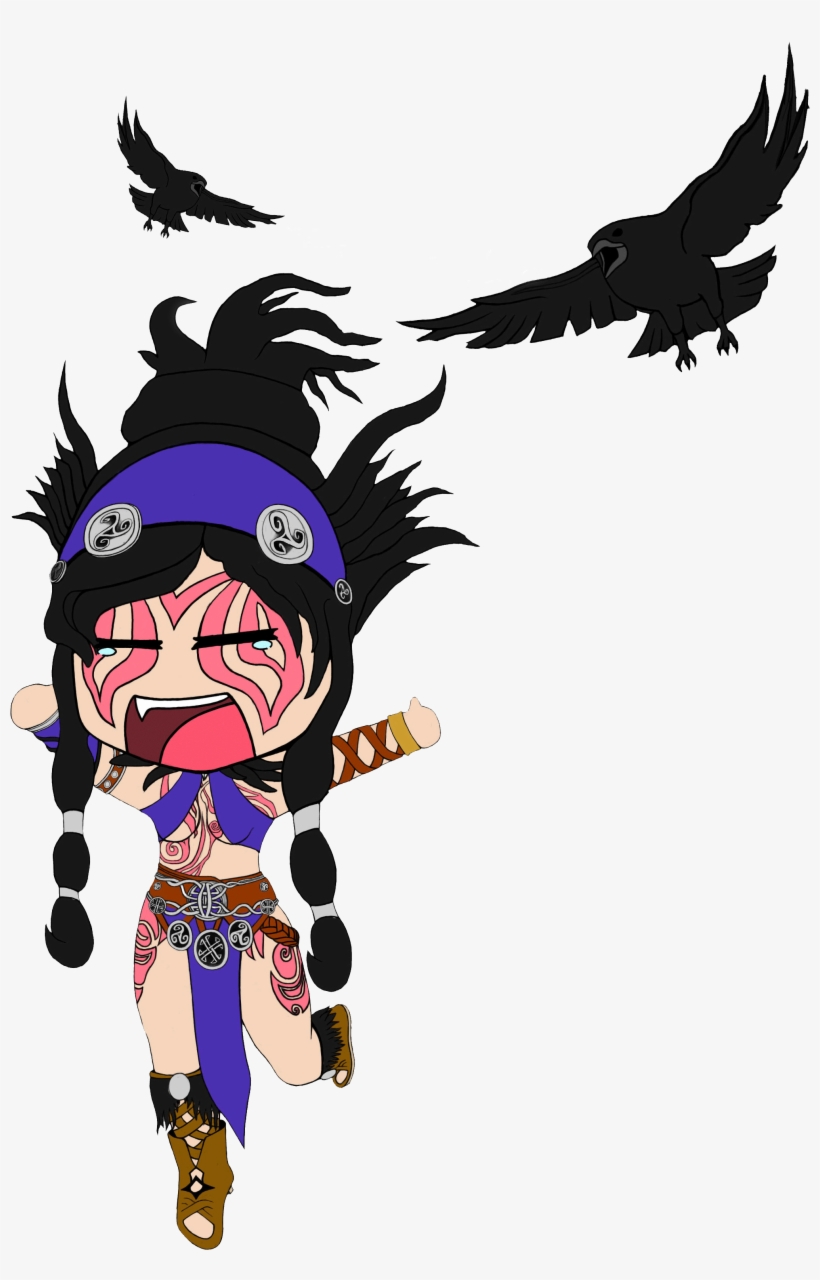 Chibi Morrigan Smite Png Chibi Nope - Illustration, transparent png download
