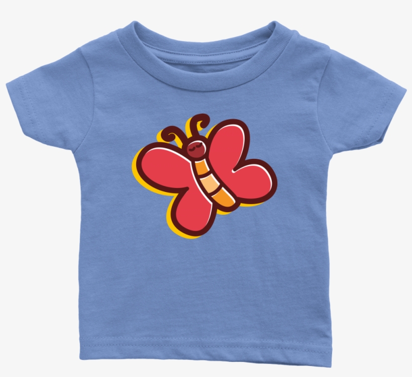Butterfly Infant 100% Cotton T-shirt - Infant, transparent png download
