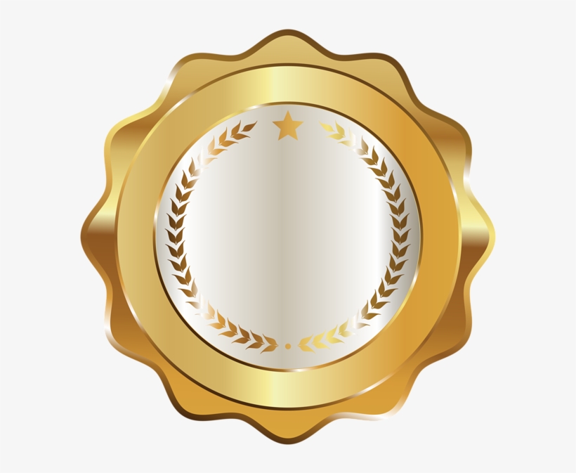 Seal Badge Gold Decorative Transparent Image - Iphone 6(s) Plus+ Anti-bacterial 3d Full-cover Screen, transparent png download