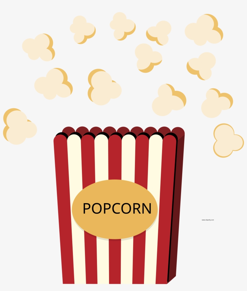 Popcorn And Box Clipart Png - Popcorn, transparent png download