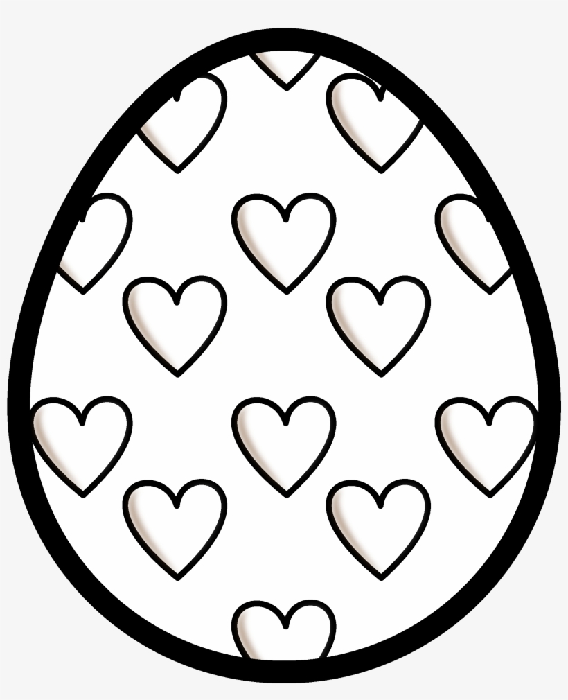 Easter Clipart Contains 34 High Quality 300dpi Png - Easter Eggs Line Art, transparent png download
