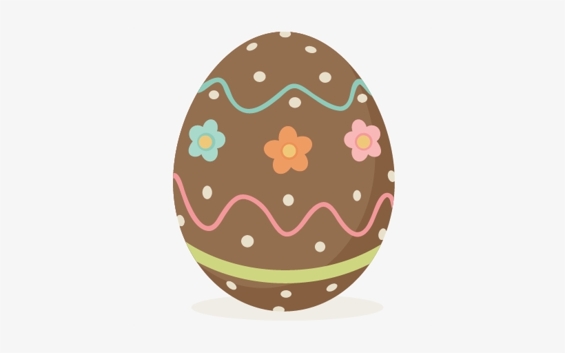 Easter Clipart Chocolate - Cute Easter Egg Clipart PNG Image