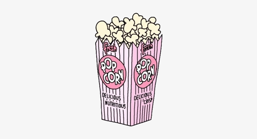 Just Love This Tumblr Popcorn Clipart, It's Super Cute - Popcorn Png, transparent png download
