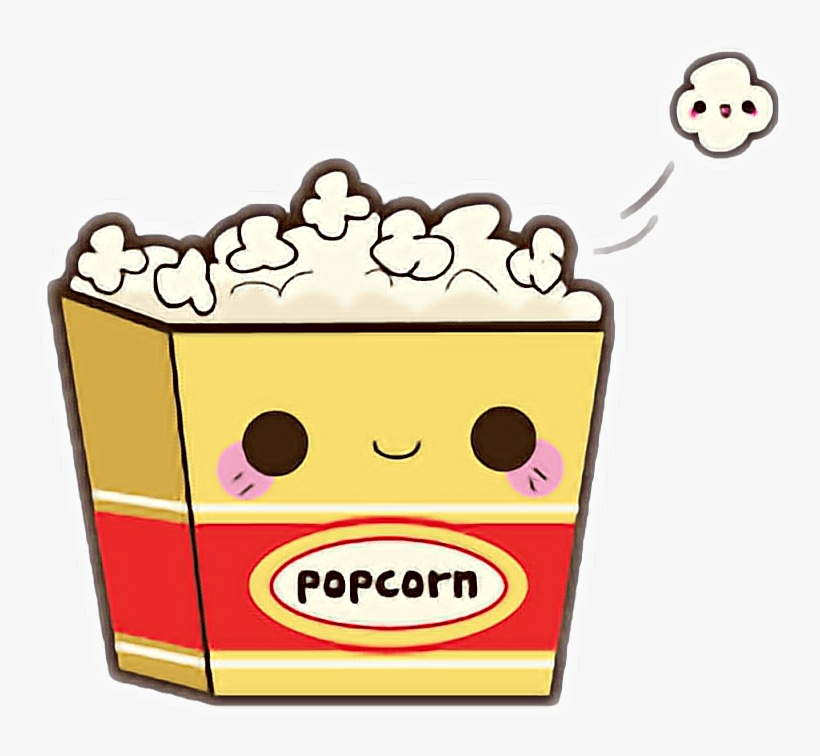 Cine Cute Sticker By Unstoppablegirl - Cute Popcorn Png, transparent png download