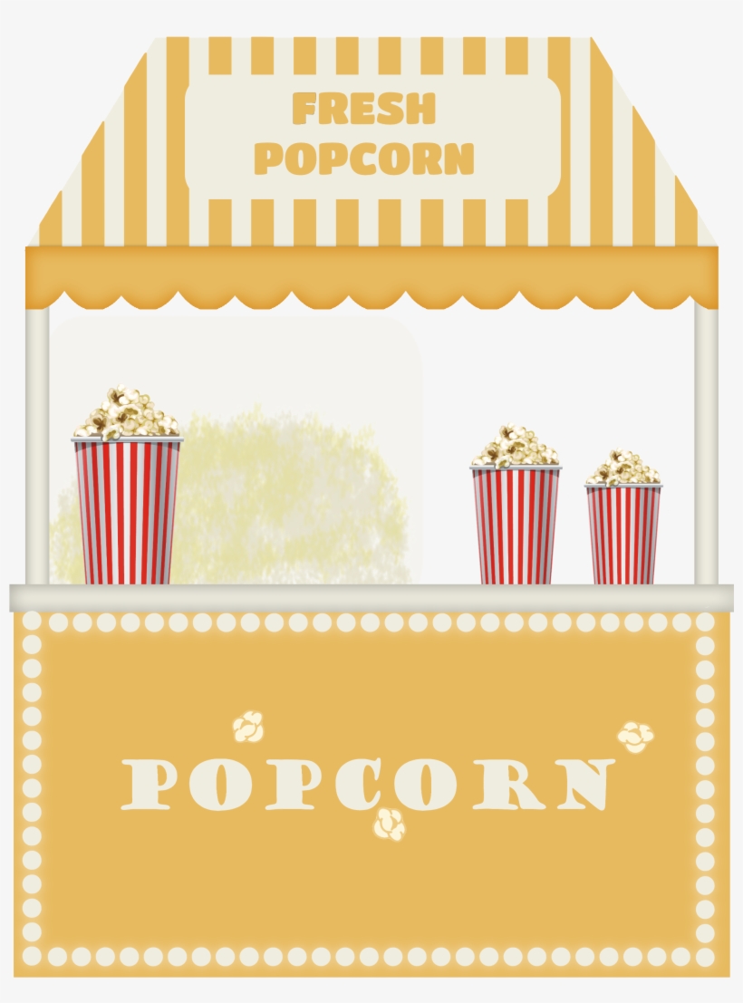 Popcorn Cotton Candy Clip Art - Clip Art, transparent png download