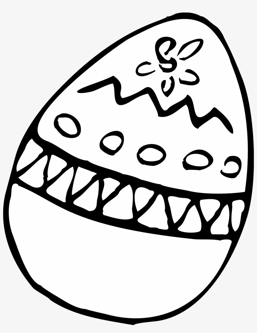 Clip Art Easter Easter Scallywag March Clipart - Easter Eggs Black And White Clipart, transparent png download