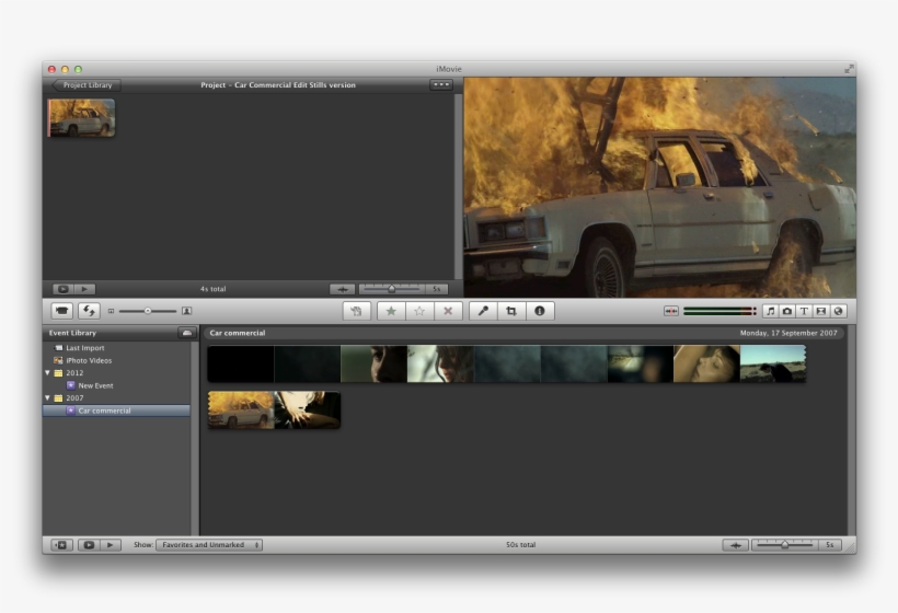 Duplicate Imovie Project With Only Freeze-frames Remaining - Imovie 09, transparent png download