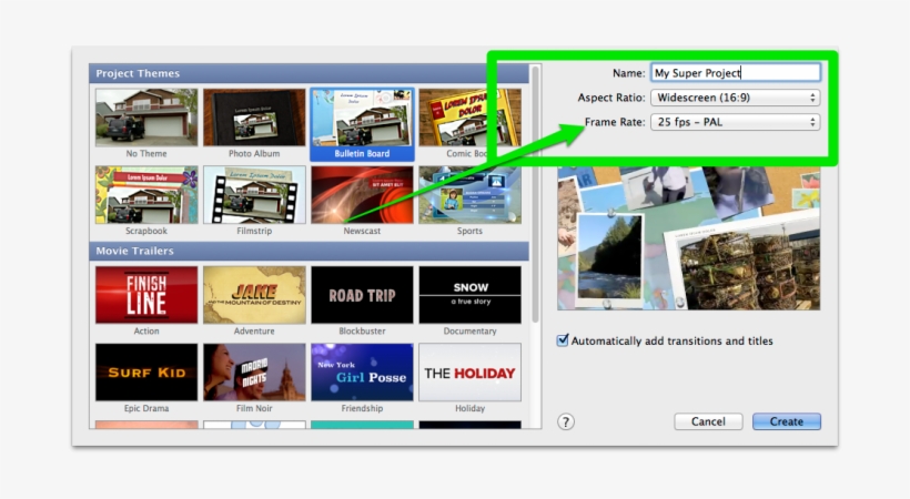 Project Settings For Imovie - Free Imovie Christmas Templates, transparent png download