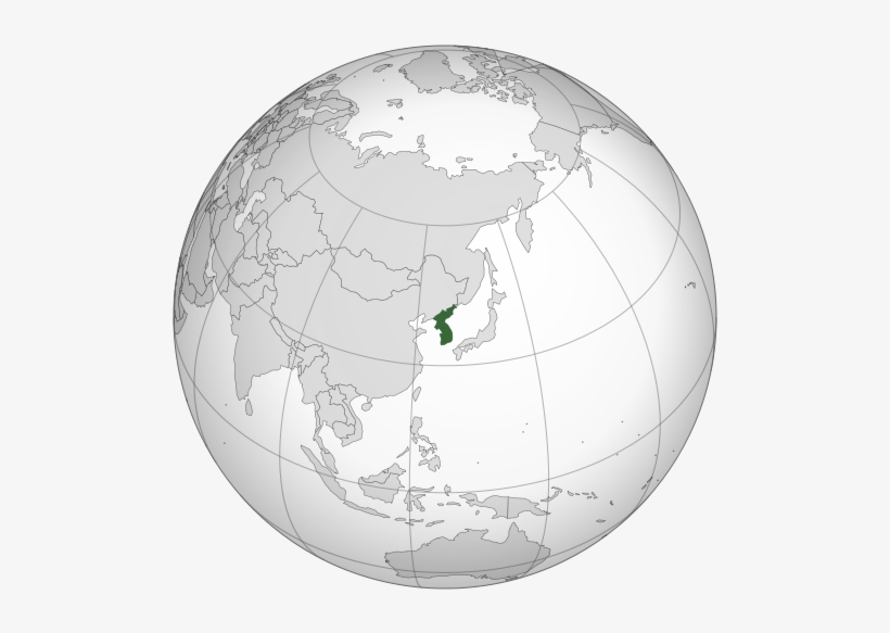 Korean Peninsula - Corea Del Sur En El Mundo, transparent png download