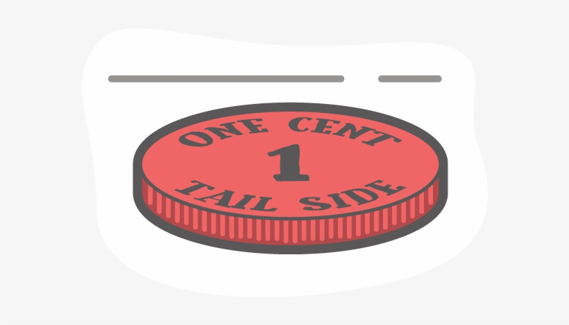 Face Down Pennies - Circle, transparent png download