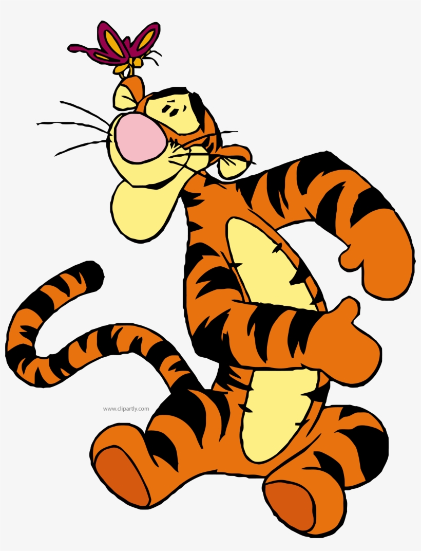 Butterfly Tigger Tigger Clipart Png Download Picture - Tigger Disney, transparent png download