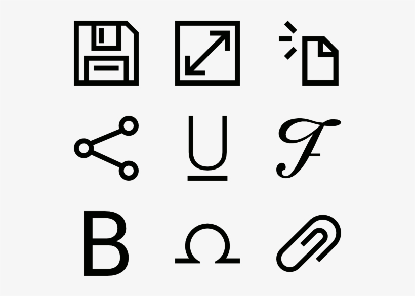 Text Editing - Iconos Hipster Png, transparent png download