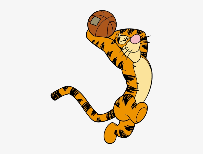 Tigger-basketball2 - Winnie The Pooh Tigger Basketball, transparent png download