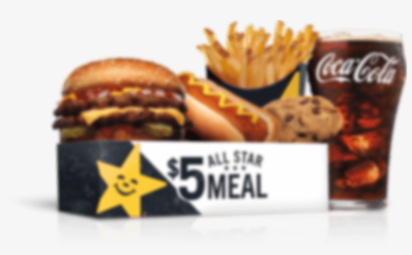 Tap To See The Meals - All Star Meal Carl's Jr, transparent png download