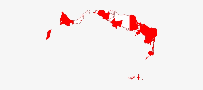 Canada Flag Map - Turks And Caicos Islands, transparent png download