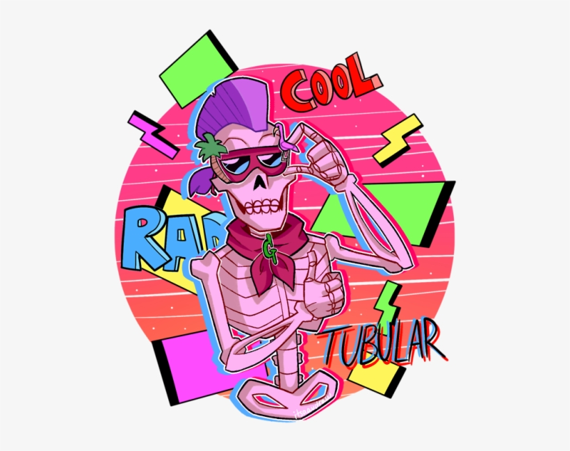 Transparent Pink Tumblr Skeleton Art Pretty Png Transparent - Goosebumps, transparent png download
