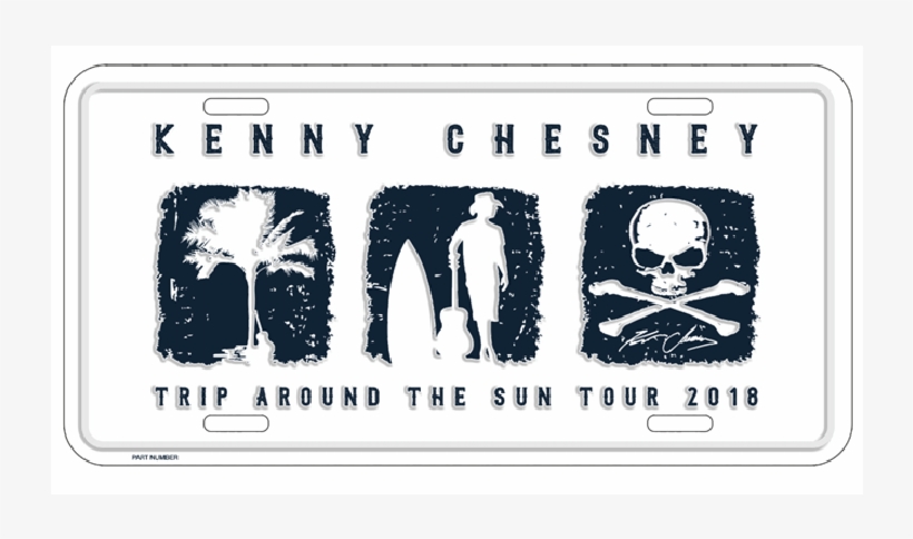 Trip Around The Sun Embossed License Plate - Trip Around The Sun Tour, transparent png download