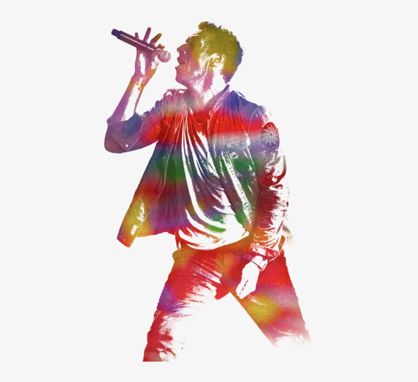 Bleed Area May Not Be Visible - Chris Martin Coldplay Watercolor Portrait On Worn Distressed, transparent png download